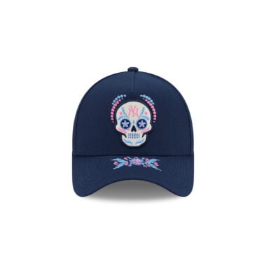 New Era 9Forty New York Yankees Dia De Los Muertos A-Frame Snapback Hat Dark Navy New Era 9Forty New York Yankees Dia De Los Muertos A-Frame Snapback Hat Dark Navy 2