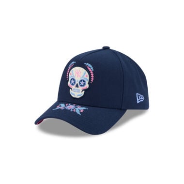 New Era 9Forty New York Yankees Dia De Los Muertos A-Frame Snapback Hat Dark Navy New Era 9Forty New York Yankees Dia De Los Muertos A-Frame Snapback Hat Dark Navy