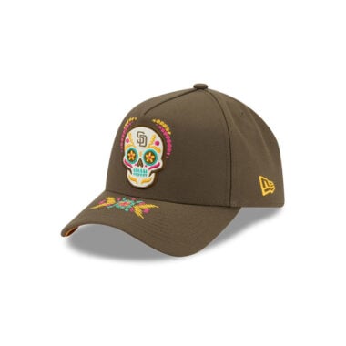 New Era 9Forty San Diego Padres Dia De Los Muertos A-Frame Snapback Hat Brown New Era 9Forty San Diego Padres Dia De Los Muertos A-Frame Snapback Hat Brown