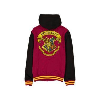New Era x Harry Potter Hogwarts Button Up Letterman Jacket Hoodie Cardinal Red Black New Era x Harry Potter Hogwarts Button Up Letterman Jacket Hoodie Cardinal Red Black 2