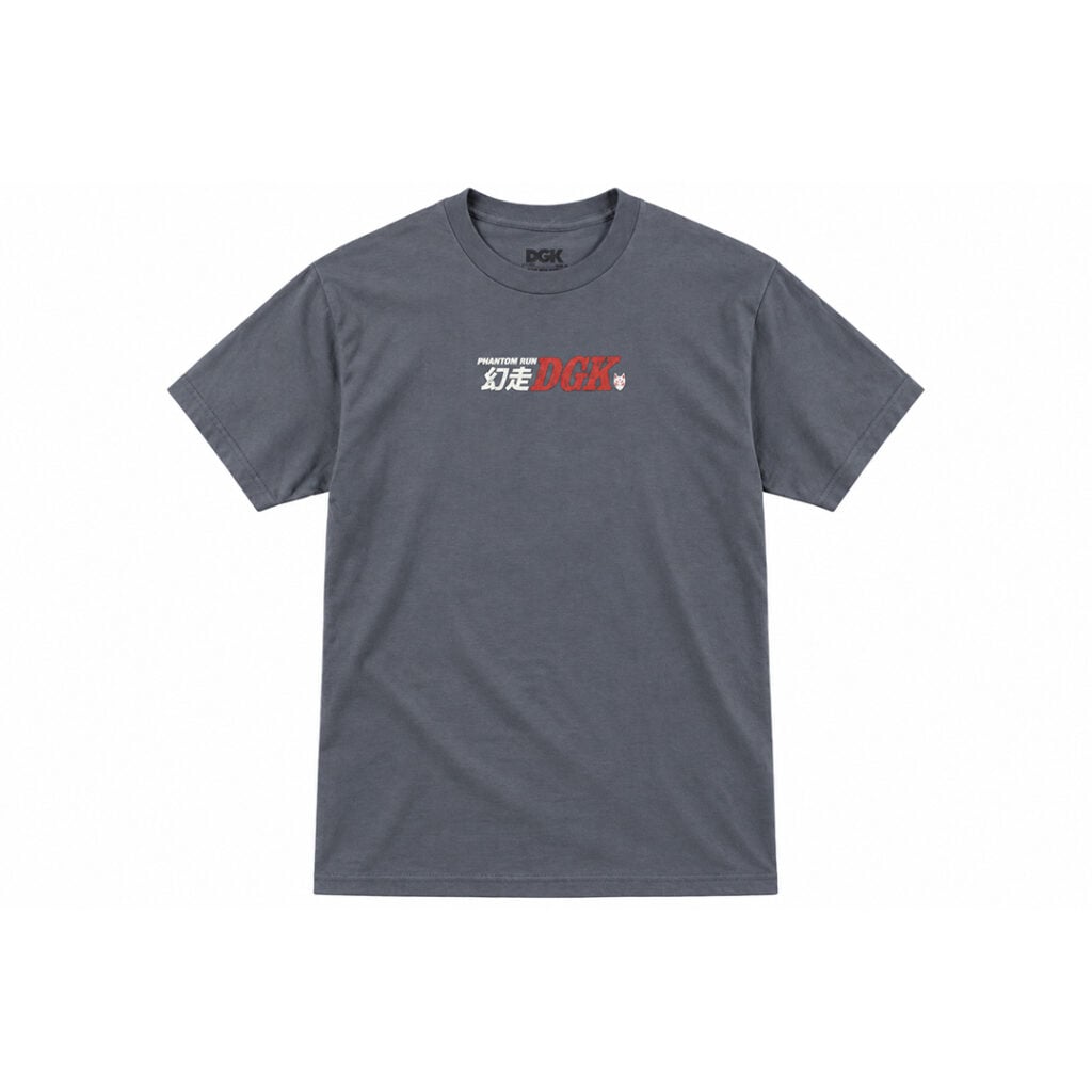 DGK Phantom Run Short Sleeve T-Shirt Charcoal DGK Phantom Run Short Sleeve T-Shirt Charcoal