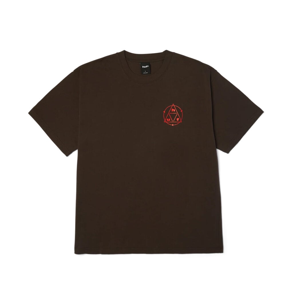 HUF Serenity Short Sleeve T-Shirt Brown HUF Serenity Short Sleeve T-Shirt Brown