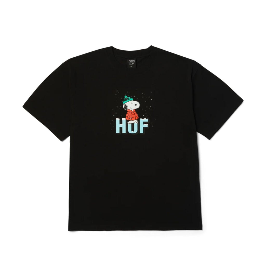 HUF x Peanuts Snoopy Puffer Short Sleeve T-Shirt Black HUF x Peanuts Snoopy Puffer Short Sleeve T-Shirt Black