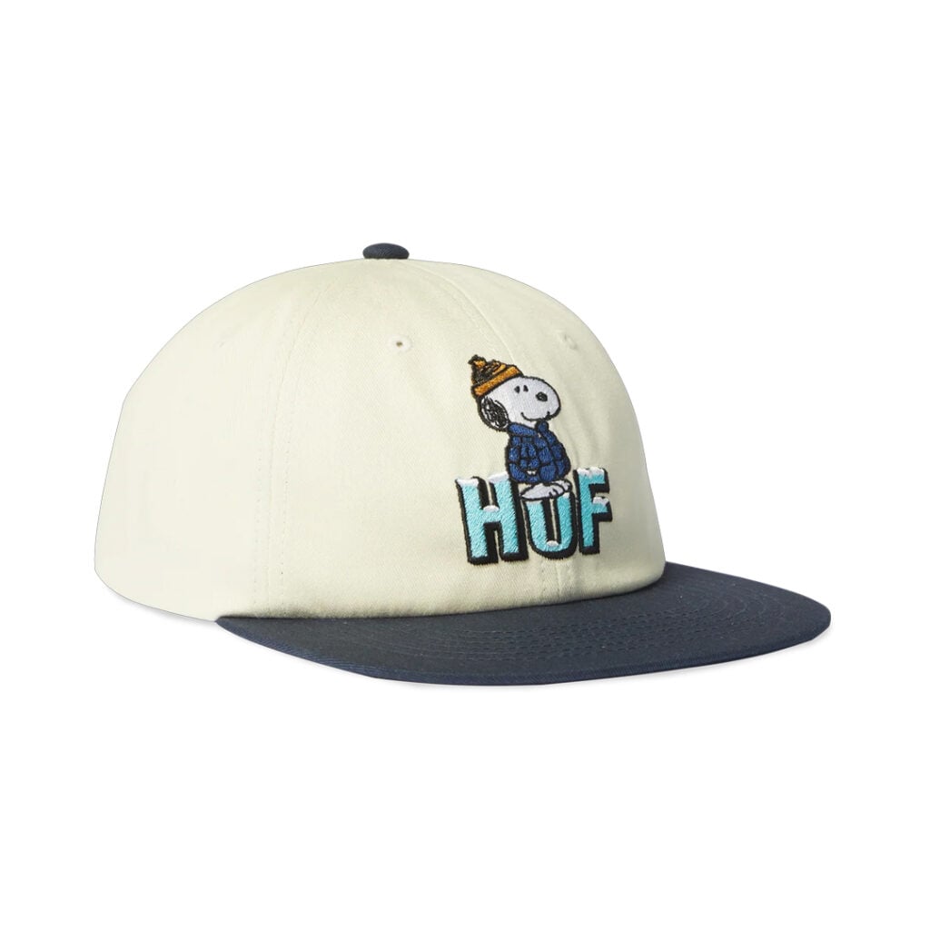 HUF x Peanuts Snoopy Puffer Snapback Hat Bleach HUF x Peanuts Snoopy Puffer Snapback Hat Bleach