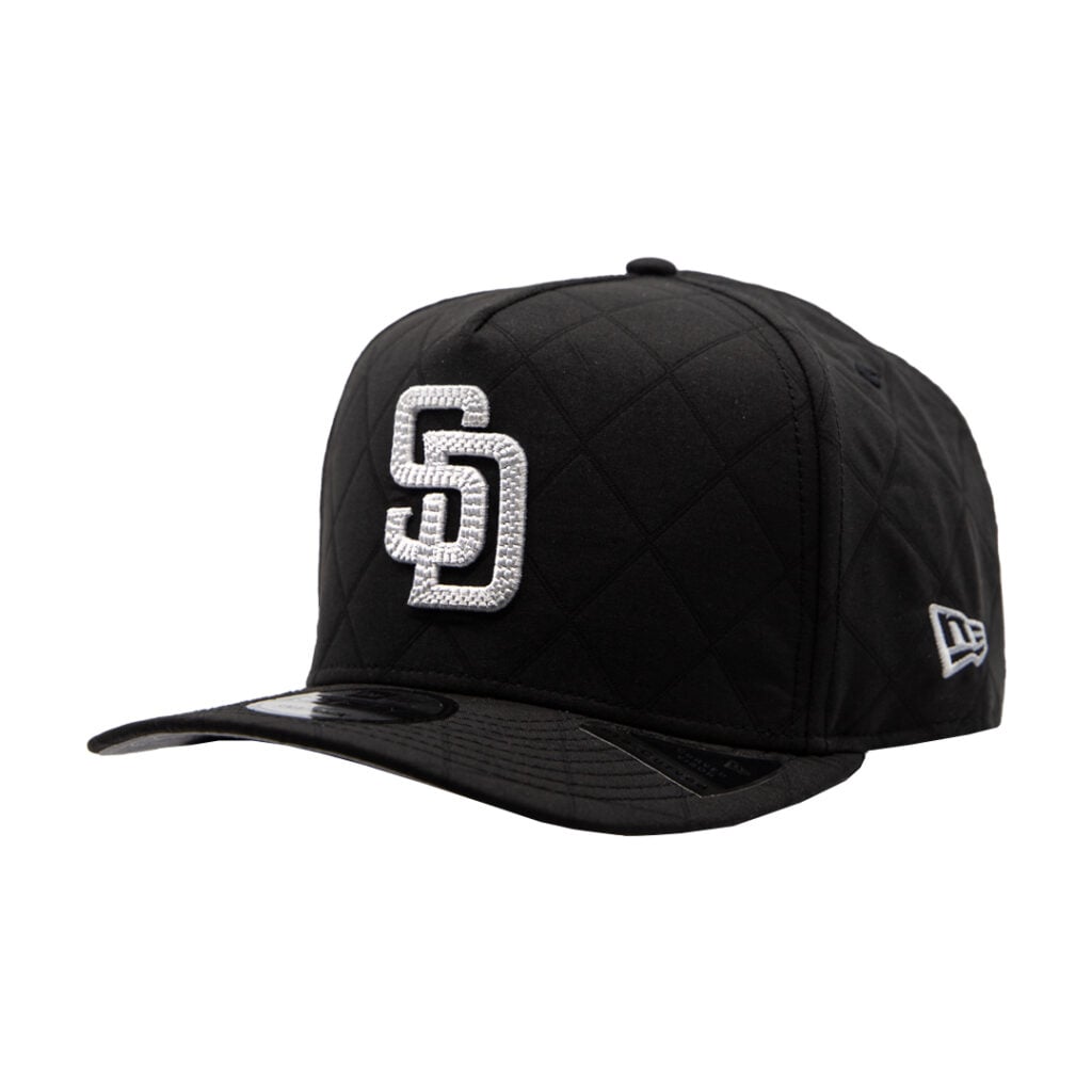 New Era 9Fifty San Diego Padres Quilted A-Frame Snapback Hat Black New Era 9Fifty San Diego Padres Quilted A-Frame Snapback Hat Black