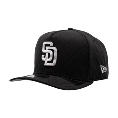 New Era 9Fifty San Diego Padres Quilted A-Frame Snapback Hat Black New Era 9Fifty San Diego Padres Quilted A-Frame Snapback Hat Black