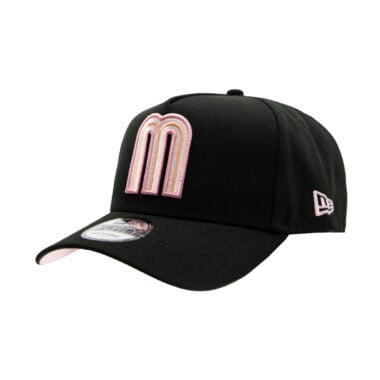 New Era 9Forty Mexico Axolotl A-Frame Snapback Hat Black Pink New Era 9Forty Mexico Axolotl A-Frame Snapback Hat Black Pink