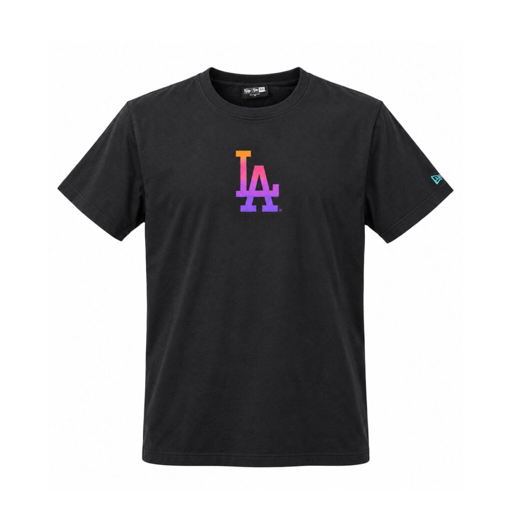 New Era Los Angeles Dodgers Neon Short Sleeve T-Shirt Black New Era Los Angeles Dodgers Neon Short Sleeve T-Shirt Black
