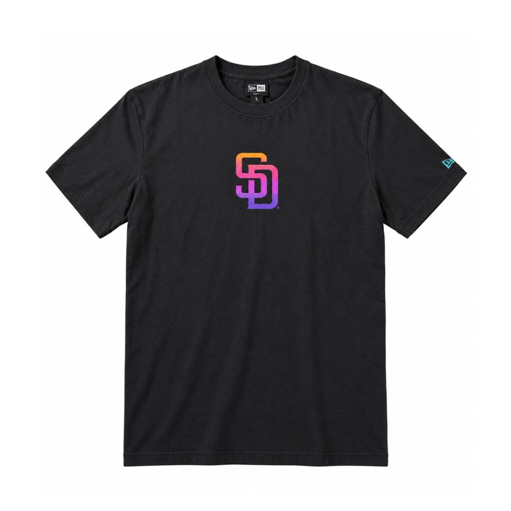 New Era San Diego Padres Neon Short Sleeve T-Shirt Black New Era San Diego Padres Neon Short Sleeve T-Shirt Black