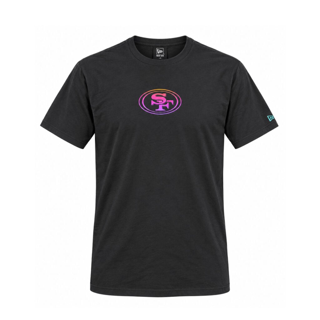 New Era San Francisco 49ers Neon Short Sleeve T-Shirt Black New Era San Francisco 49ers Neon Short Sleeve T-Shirt Black