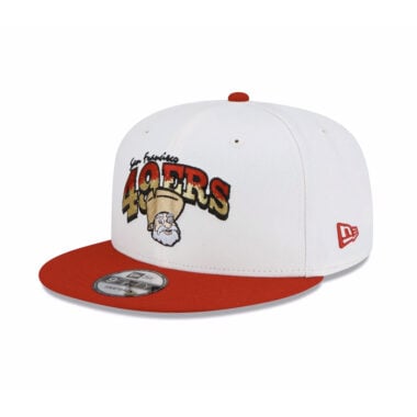 New Era x Pixar 9Fifty San Francisco 49ers Stinky Pete Snapback Hat Chrome White Red Gold New Era x Pixar 9Fifty San Francisco 49ers Stinky Pete Snapback Hat Chrome White Red Gold