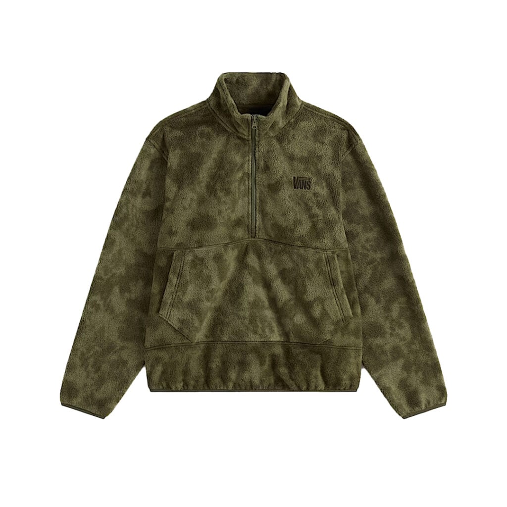 Vans Shepard Half-Zip Polar Fleece Mossy Olive Vans Shepard Half-Zip Polar Fleece Mossy Olive